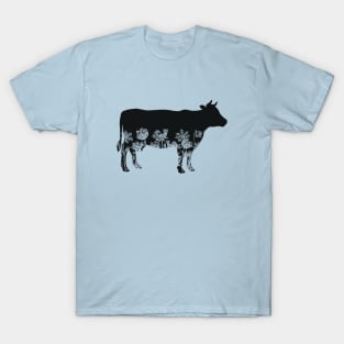 Floral Cow T-Shirt